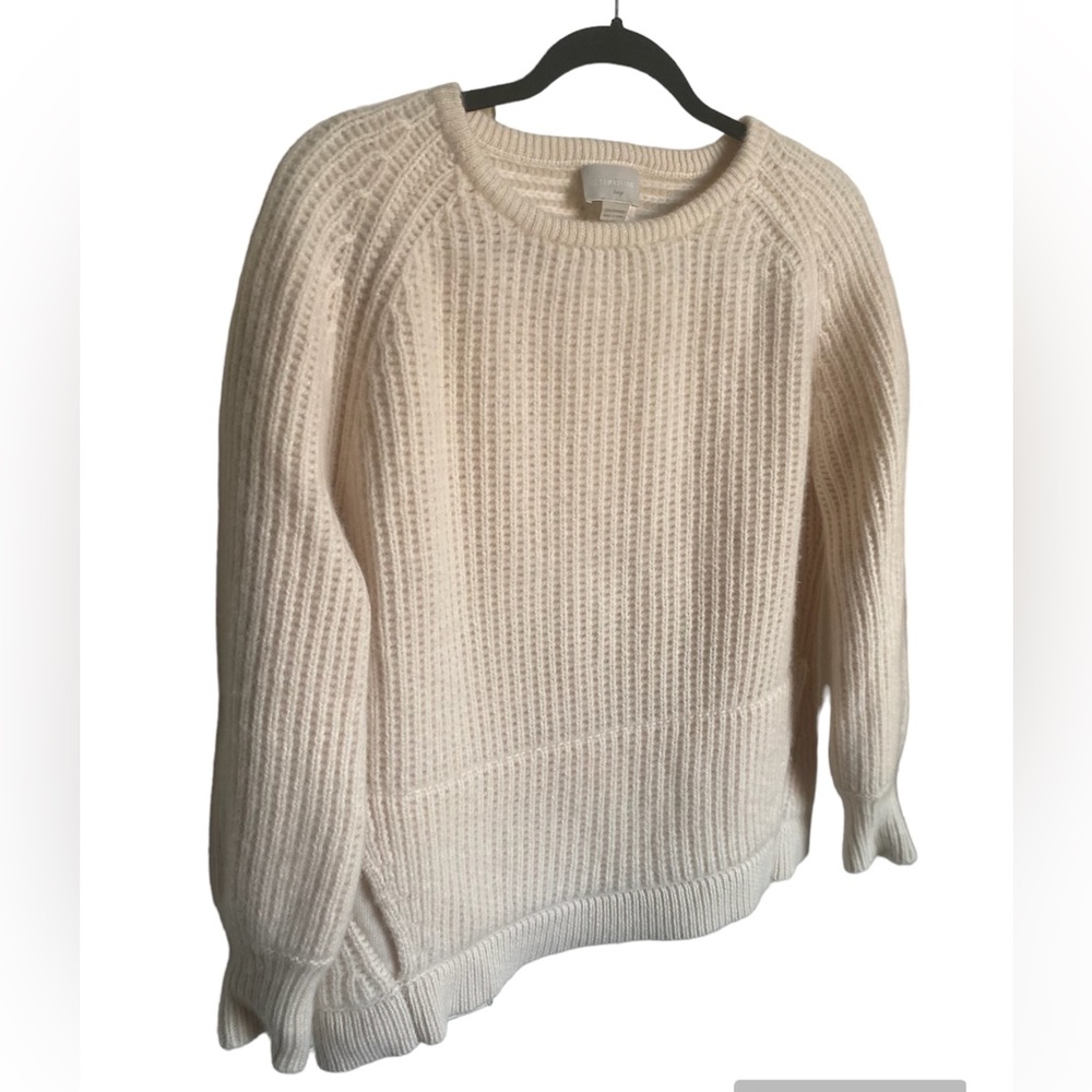 M PATMOS Ivory Thick 100% Cashmere Pullover/Sweater Size L